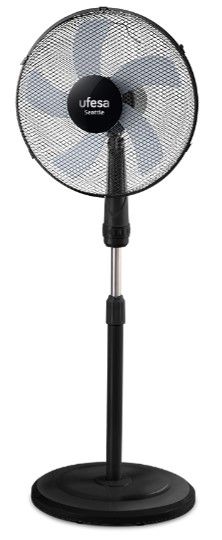 Ventilador de pie Ufesa SEATTLE 40cm 50W NGRO